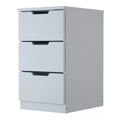 Mesa Cabeceira, Gaveteiro, Escritório Branco, 3 Gavetas