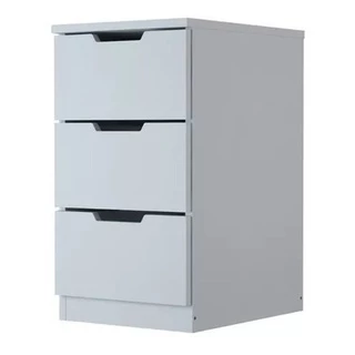 Mesa Cabeceira, Gaveteiro, Escritório Branco, 3 Gavetas