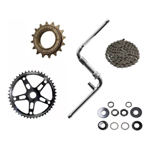 Kit Bike Pédevela+coroa+catraca+corrente+pedal+mc Shopee Brasil