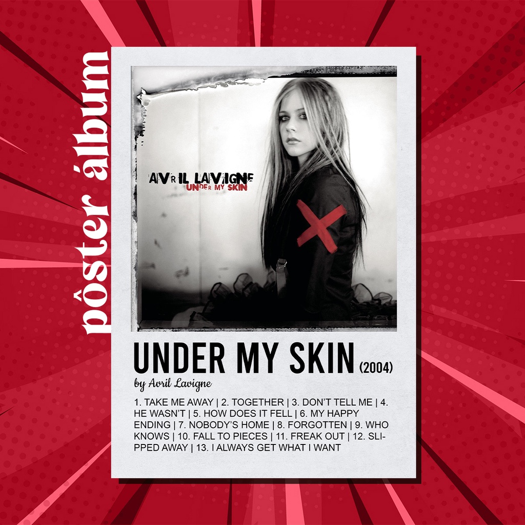 Pôster Álbum Under My Skin - Avril Lavigne | Shopee Brasil