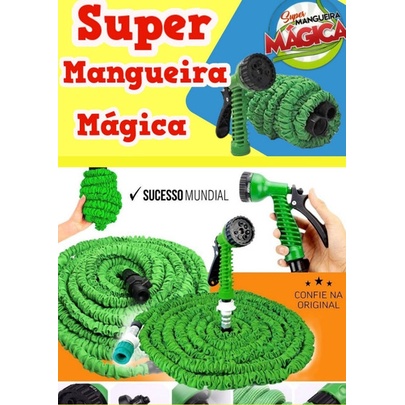 Mangueira Magica Jardim 60 Metros Retrátil Flexível Elástica Original