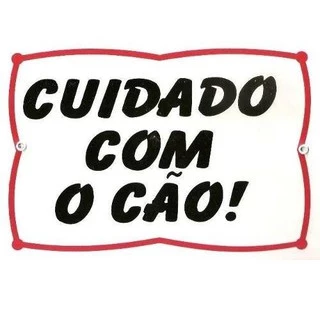 Placa De Advertência P/ Cachorros. Fixação Obrigatória Por Lei.