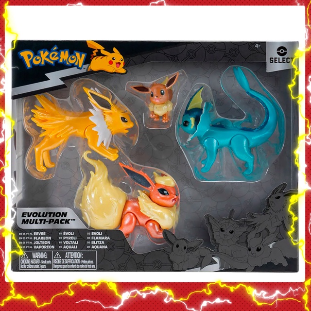 Pokémon Evolution Multi Pack Pichu, Pikachu e Raichu 3295