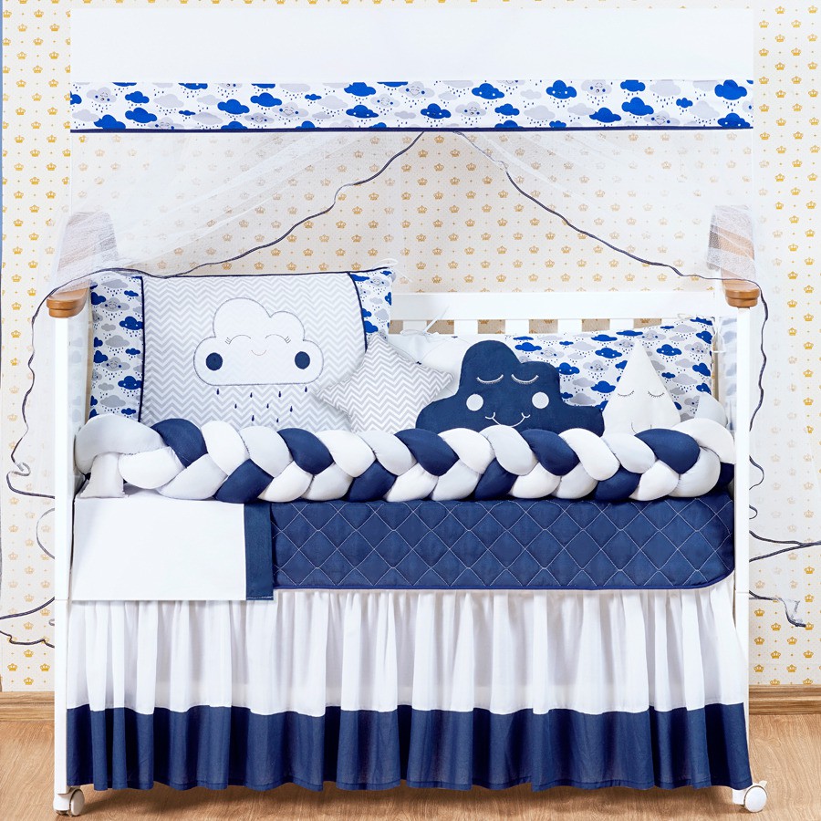 Enxoval de Berço Bebê Nuvem 11 Peças Shopee Brasil