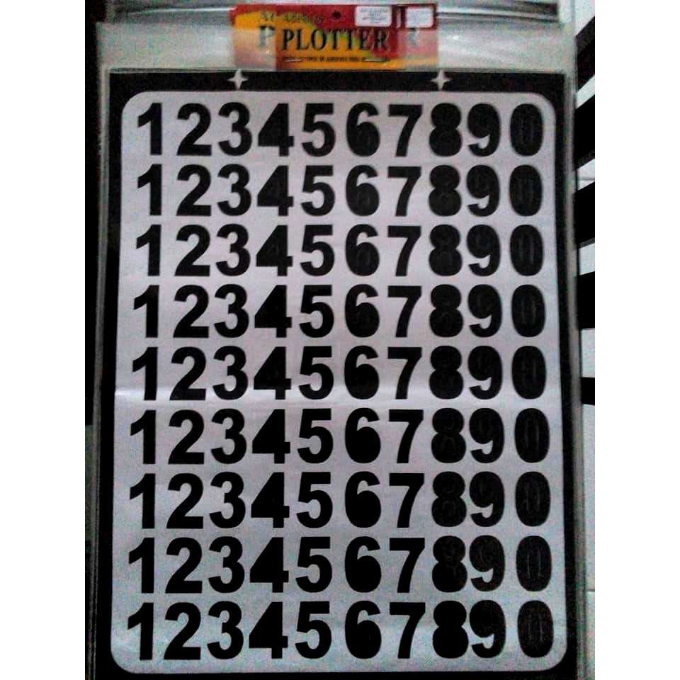 Adesivo Números N 5 - Preta - Plotter | Shopee Brasil