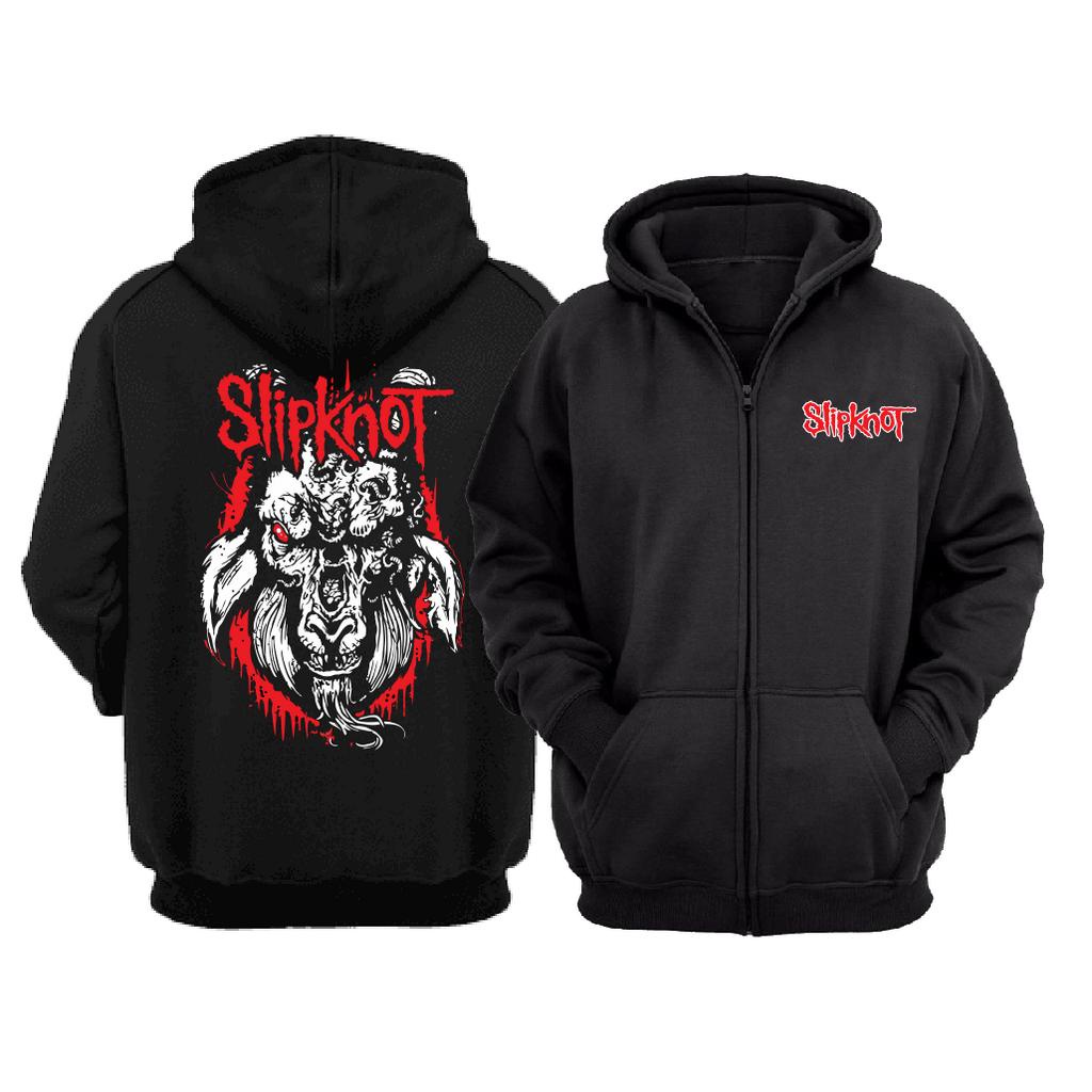 Blusa Moletom De Zíper Banda De Rock Slipknot