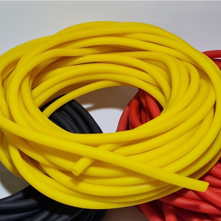 3 Metros Tubo De Látex Nº 201, Elástico Borracha, Garrote, Tripa De Mico (natural) Cor Amarelo