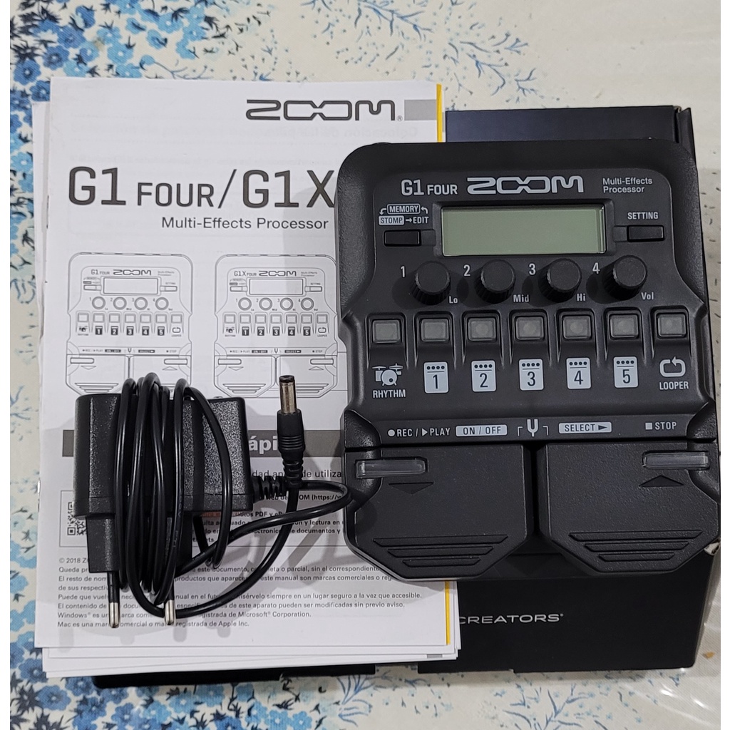 Pedaleira Multi-Efeito Zoom G1 Four Pedal Efeitos Guitarra - usada ...
