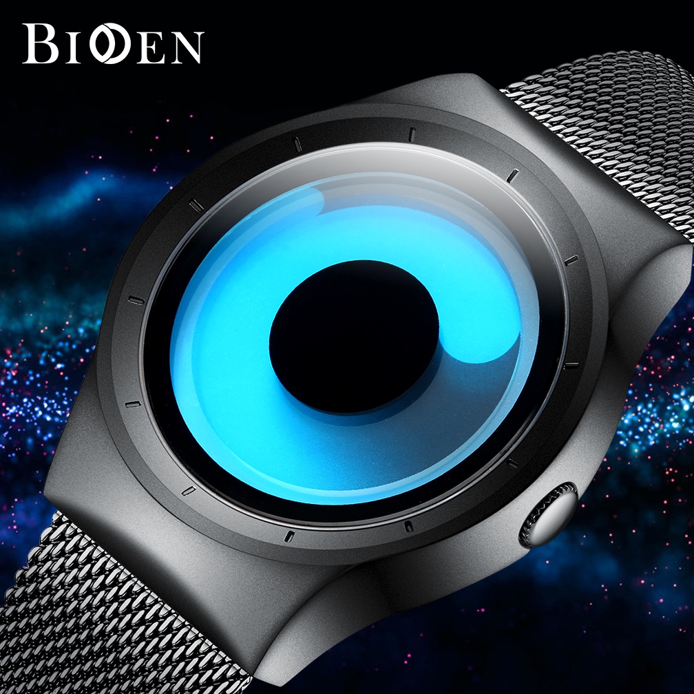 BIDEN Homens Relógio Moda Esportiva Estilo Impermeável Digital De Aço Inoxidável