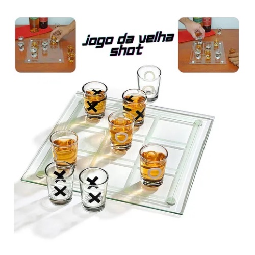 Jogo Da Velha Shot Drinks Com Copinhos Jogos Adultos Etílico