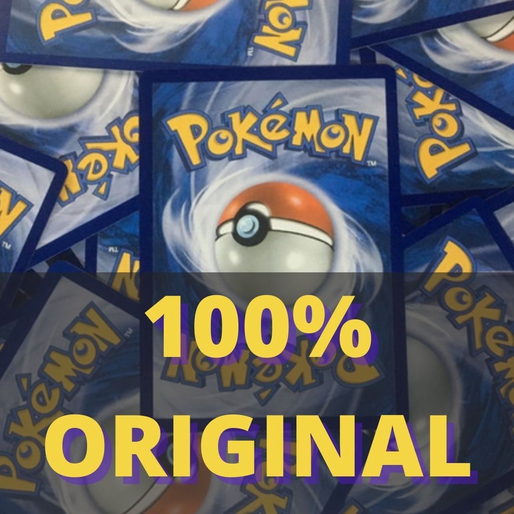 100 Cartas Pokémon sem repetir - Cartas originais COPAG Brasil