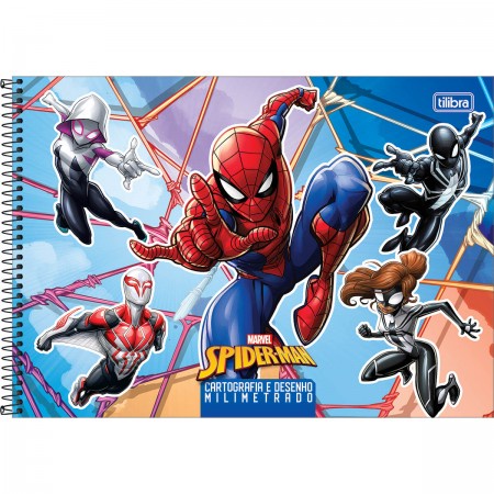 Caderno de Cartografia e Desenho Espiral Capa Dura Spider Man Game 80  Folhas - Spider-Man - Cadernos, Cartografia e Desenho - Tilibra