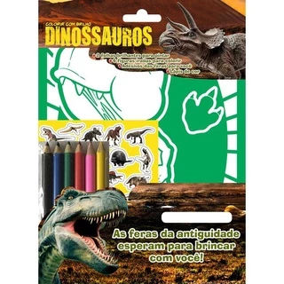 Dinossauros - Colorir com Brilho
