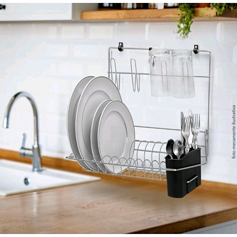 Organizador de Cozinha Arthi Kit 9 de Aço Cook Home