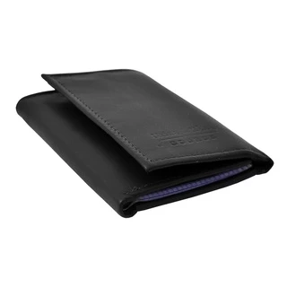 CARTEIRA MASCULINA DE VELCRO EM COURO LEGÍTIMO PARA RG CARTÕES NOTAS
