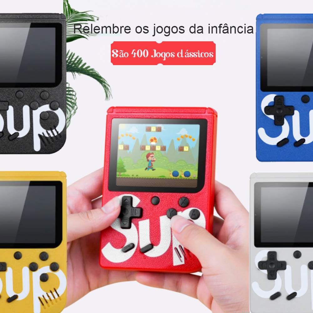 Mini game com controle, game boy. 400 jogos. Vários jogos clássicos. Mini  game portátil. - Videogames - Parque Santa Rita, Goiânia 1253430900