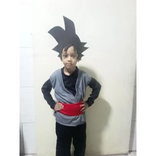 Fantasia Goku Black + Imitação De Cabelo De Eva