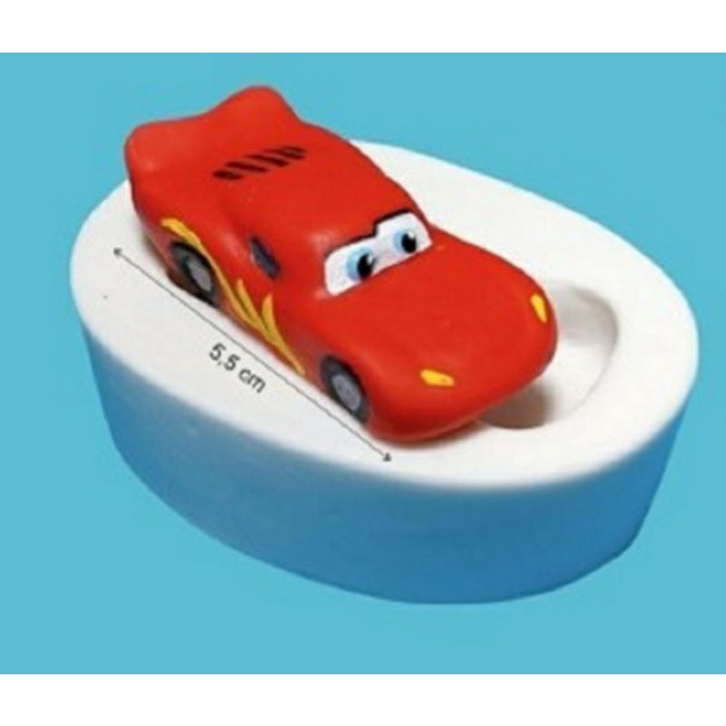 Forma De Silicone Para Bolo Carros Relâmpago Mcqueen Disney