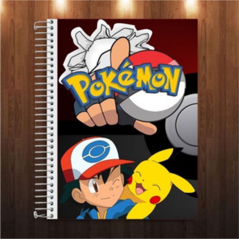 Capa adesiva para caderno Pokémon Pikachu | Shopee Brasil