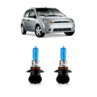 Par Lampada Super Branca Farol de Milha Fiesta 2002 2003 2004 2005 2006 8500K HB4