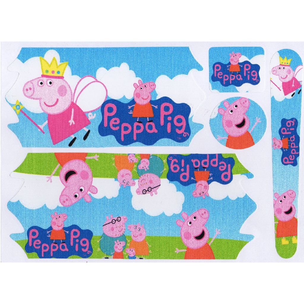 Papel de Parede Adesivo FotoMural Peppa Pig e George Brincando