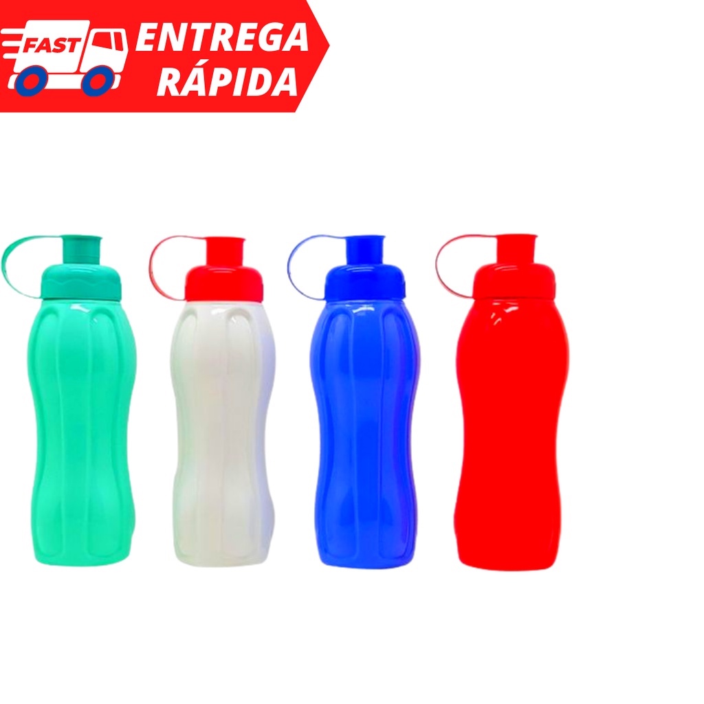 Garrafa De Plastico Squeeze Garrafinha Para Academia 600 Ml Shopee Brasil 6285