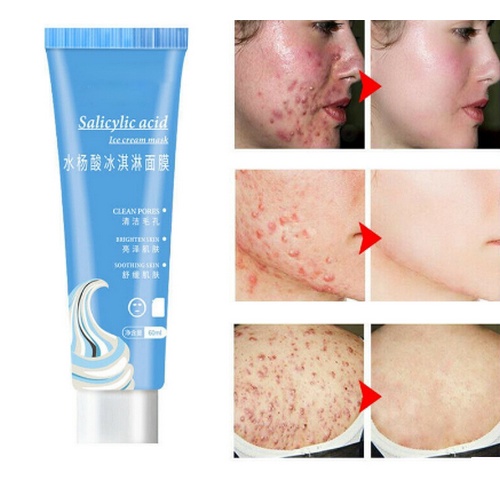 Acido Salicílico Máscara Coreana Limpeza Pele Acne e Espinhas Oleosidade
