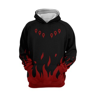 Blusa Moletom Naruto Nuvem Akatsuki Anime Canguru em algodão