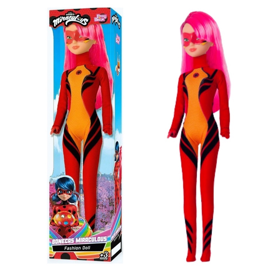 Kit Boneca Ladybug Ioiô + Boneco Miraculous Cat Noir - Baby Brink