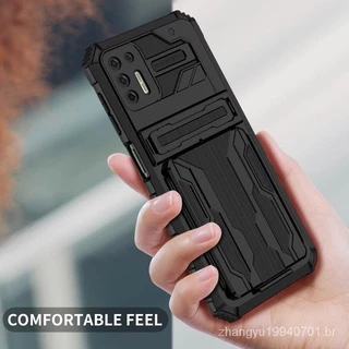 Capa De Celular Antiqueda Com Suporte De Cartão King Kong Para Moto G9 Plus G Styius Power 2021 Stylus 5G G30