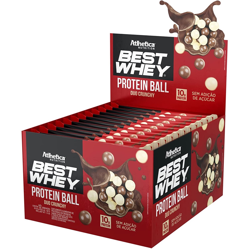 Protein Ball Best Whey – 12 Unidades Duo – Atlhetica Nutrition