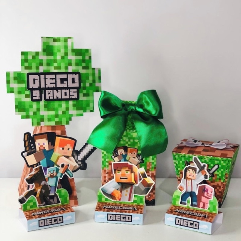 Mini Kit de Festa Minecraft - Party Land - Loja de Festas
