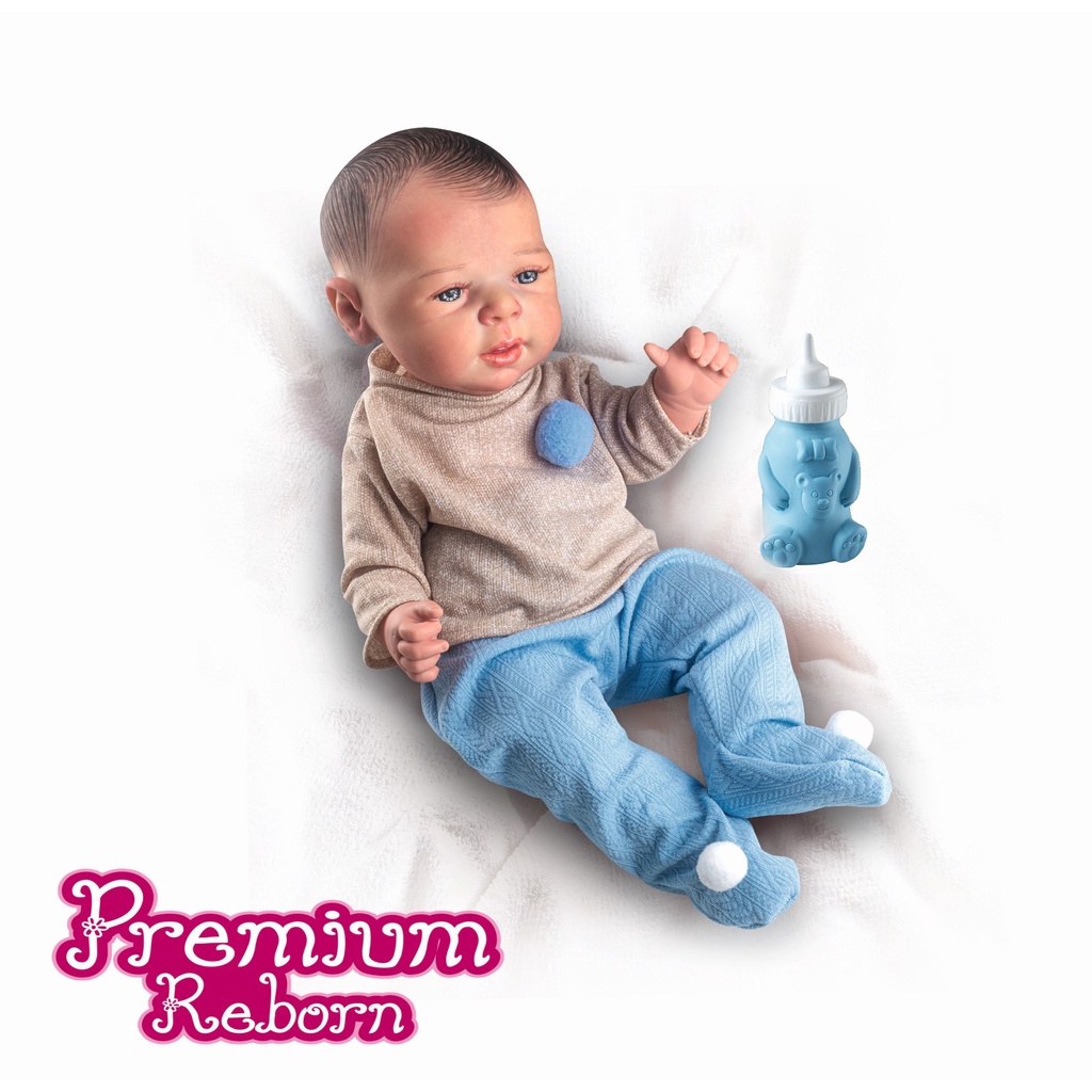 Boneca Mini Bebê Reborn New Born Banho - 8210 - Divertoys - Real Brinquedos