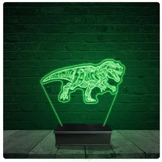 Luminária Abajur Acrílico Led - Dinossauro 16