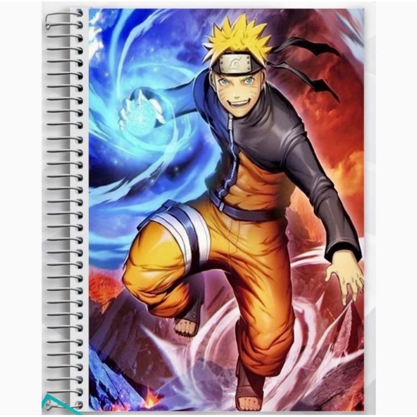 Adesivo p/ Capa de Caderno Grande 1un - Naruto