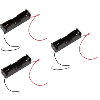 Suporte Porta Pilha Bateria Lanterna 18650 Com Fio um slot
