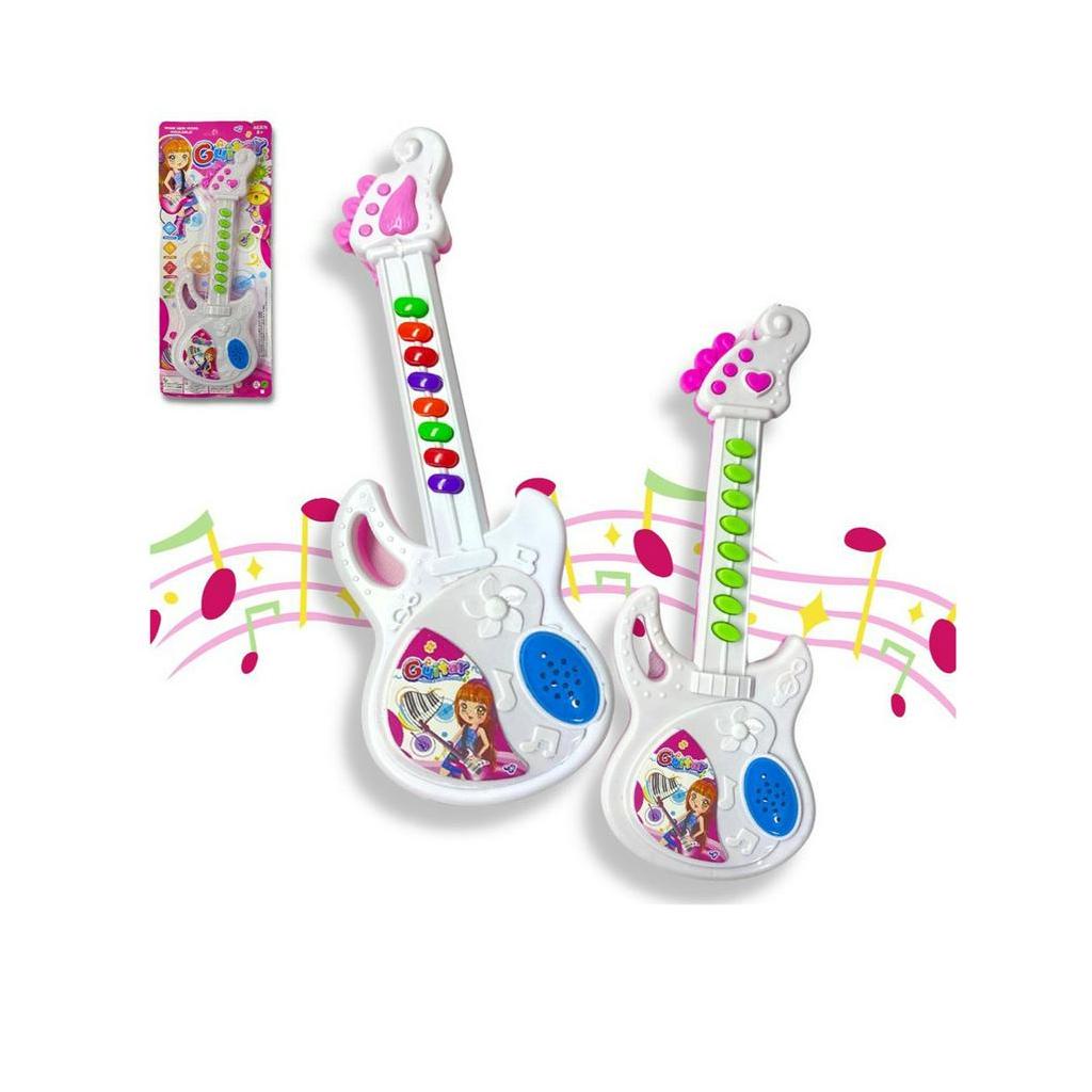 Brinquedo guitarra infantil com piano musical para o seu bebê