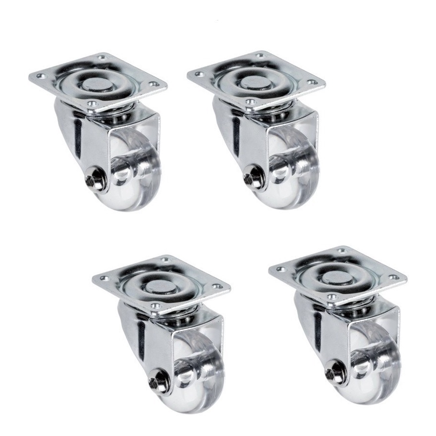4 Rodizios Gel 35mm Rodinha Silicone Roda Giratoria-s/ Trava | Shopee ...