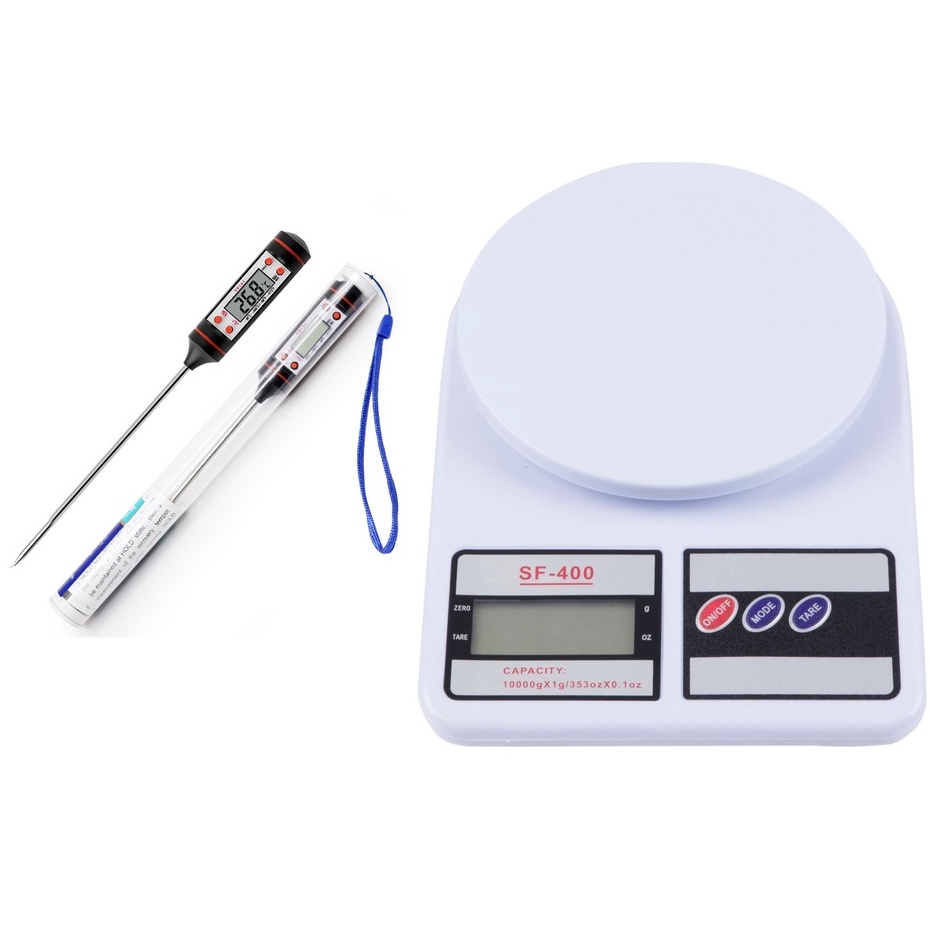 Conjunto Termômetro de Cozinha Com Balança de Alimento 10kg | Shopee Brasil