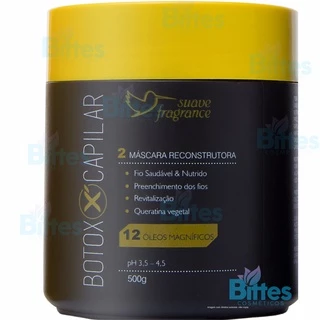 Máscara Capilar B-Tox Suave Fragrance Cosméticos Reconstrução E Nutrição