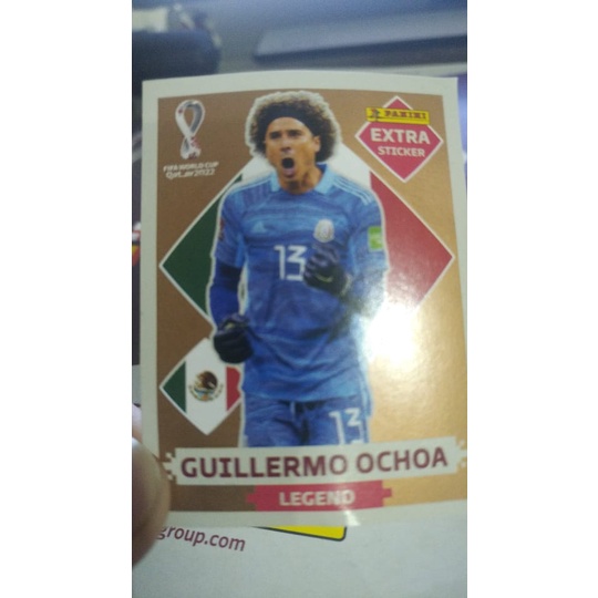 Guillermo Ochoa Ouro Carta Rara Figurinha Copa 2022 Colecionador Lendária  Legend à venda álbum 