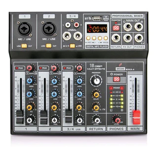 Mesa de som e interface USB Arcano MINIA-4 bluetooth