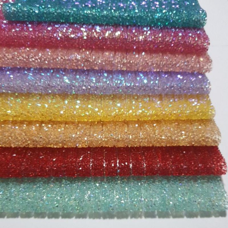Manta de Strass Micro Manta 2 Tiras de 1 cm x 40 cm | Shopee Brasil