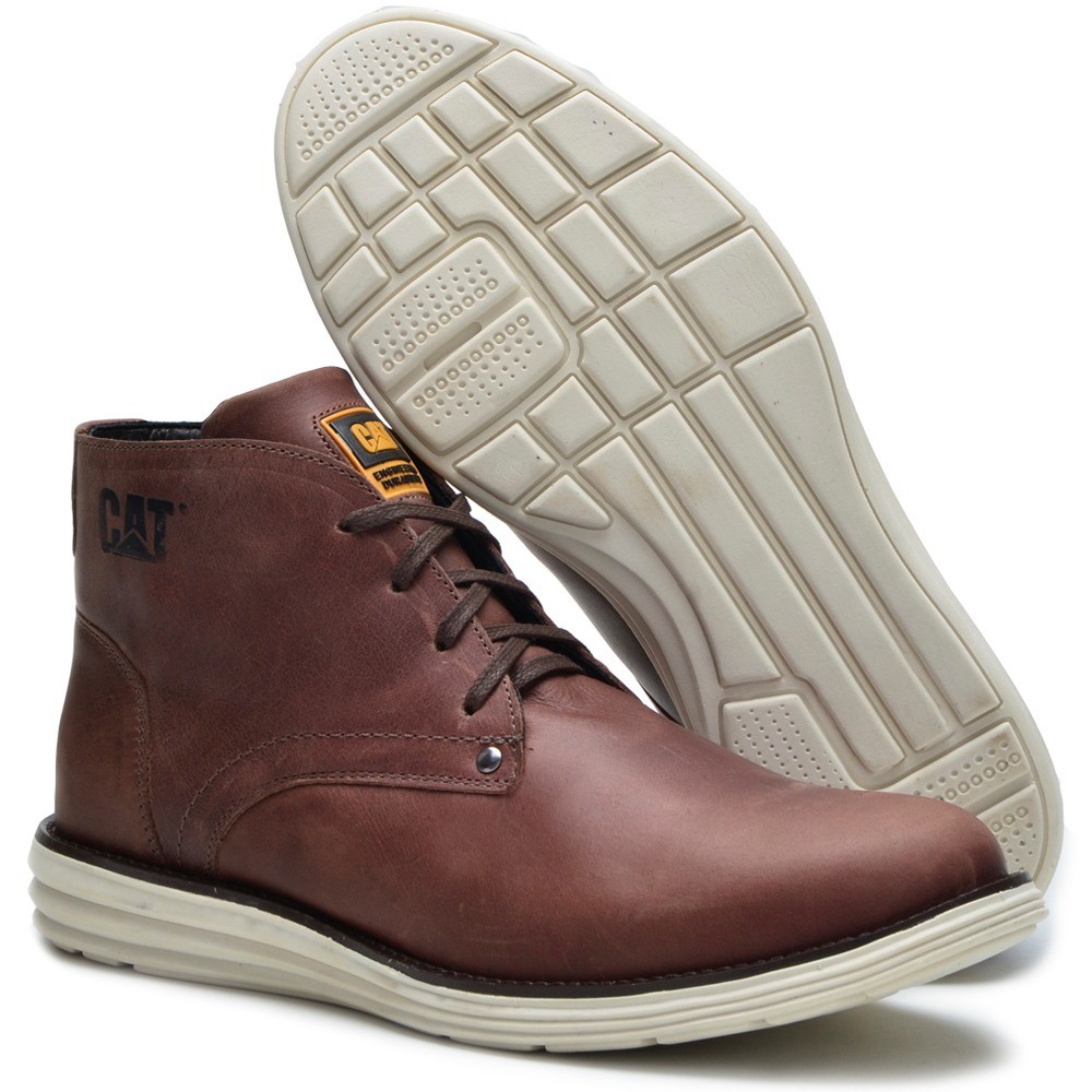 Bota Coturno Caterpillar Original Couro Legitimo Qualidade Premium