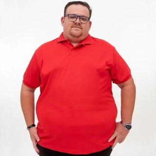 Camiseta Gola Polo Piquet Plus Size - G1 ao G5 - Varias Cores