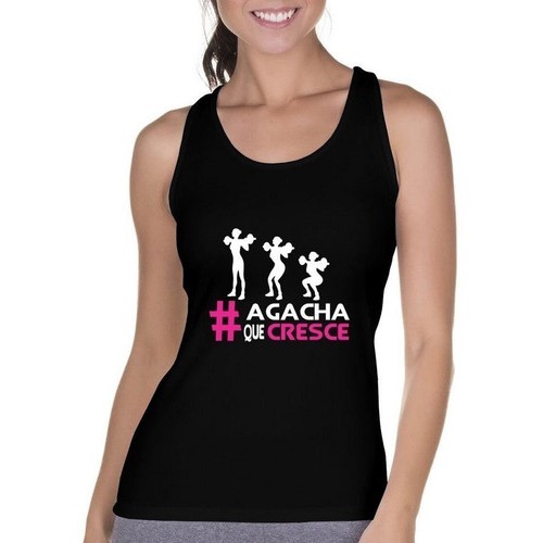 Camiseta Regata Feminina Fitness Academia Frases Musculação Agacha