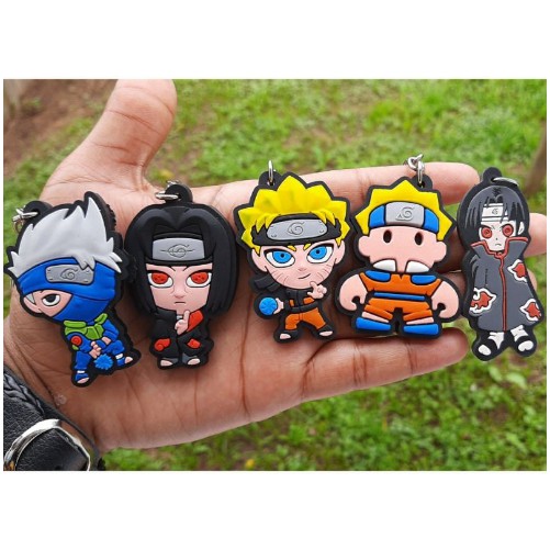 Chaveiro almofada Naruto, Sasuke, Itachi Uchiha, Minato, Kakashi, Jiraiya e  Sakura anime Naruto Shippuden almofadado kawaii fofo bolsa e chave