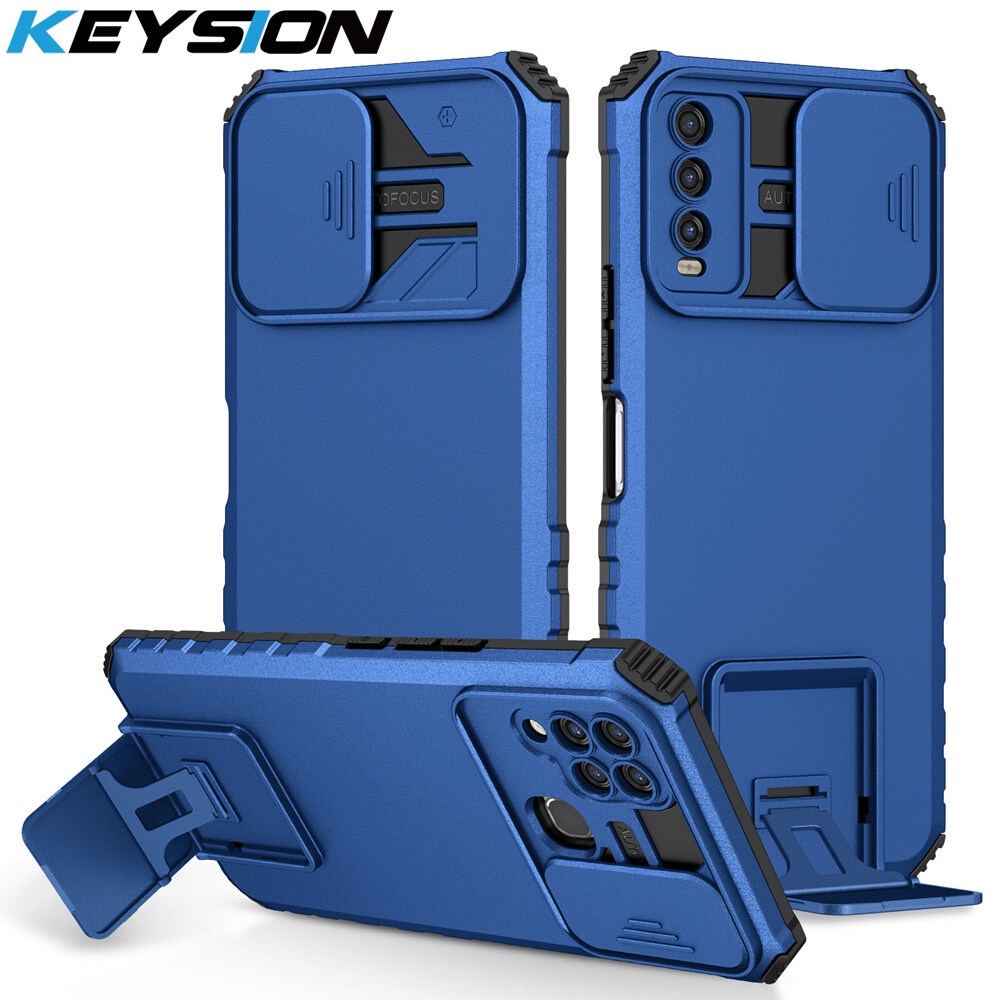 KEYSION Capa À Prova De Choque Para Samsung A50 A70 A30 A20 A10 Push Pull Camera Proteção De Celular Galaxy A50S A70S A30S A20S A10S