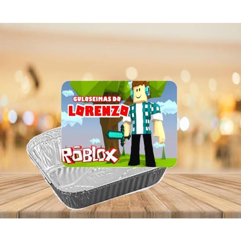 MARMITINHAS TEMA ROBLOX LEMBRANCINHA. 