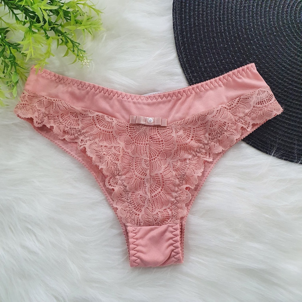 Calcinhas Pérola Rendada Tanga Confortável Dia a Dia Calcinha Sexy Feminina